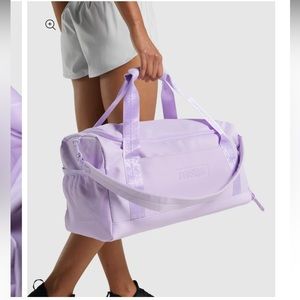 Gymshark Light Purple Gym Duffel Bag (never used),has some markings from storage